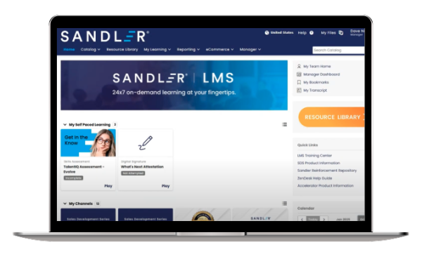 Screen Animation eComm LMS portal showcasing automated learning paths